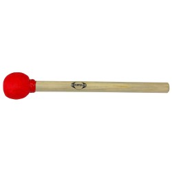 Mailloche de surdo bois 35cm (1°) - Rouge